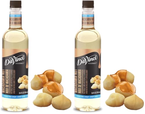 DaVinci Gourmet Sugar-Free Macadamia Nut Syrup, 25.4 Fluid Ounce (Pack of 2)