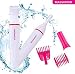 4 In 1 Professional Electric Painless Hair Trimmer & Shaver for Facial Hair, Bikini Line, Eyebrow and Underarm MASWATER Flawless Hair Removal Washable Trimmer Head -Bikini Trimmer for Women