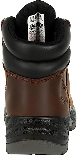 Rocky Men's Worksmart Composite Toe Internal Met Guard Work Boot Ankle, Brown, 12 W US | Image 3