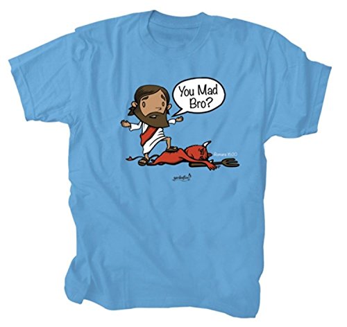 Gardenfire You Mad Bro Funny Adult Christian Shirt (Large)