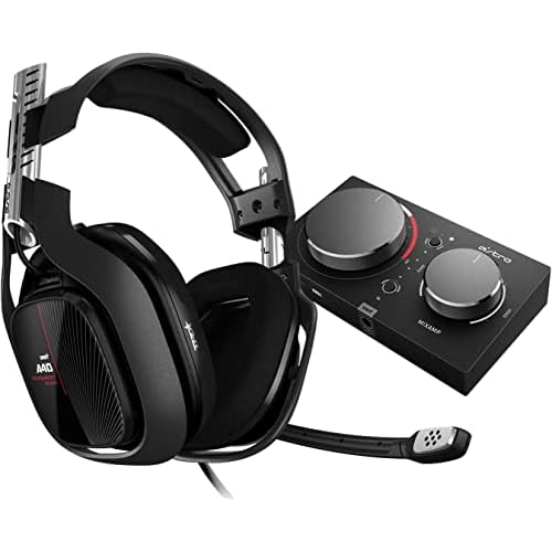 ASTRO Gaming A40 TR, Gaming-Headset mit MixAmp Pro TR, Gen 4, ASTRO Audio V2, Dolby Audio, Austauschbares Mikrofon, Game/Voice Balance Control, Kompatibel mit Xbox X|S|One, PC, Mac - Schwarz/Rot