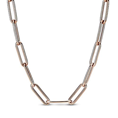 Pandora Jewelry Long Link Cable Chain Rose Necklace, 17.7" #TOP6