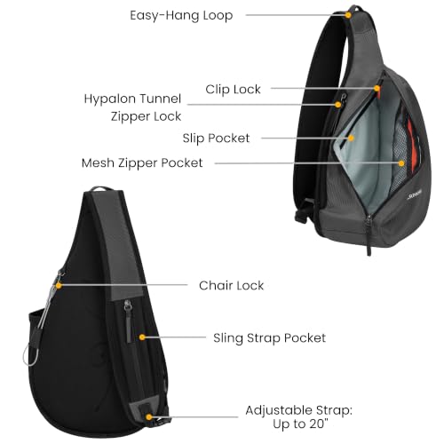 Image of Sherpani Esprit, Anti Theft Sling Bag, Crossbody Backpack (Grey Granite)