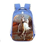 Große Kinder Tier Pferd Schultasche Teenager Jungen Mädchen Cool Hund Pony Schultasche Kinder Herren Reiserucksack
