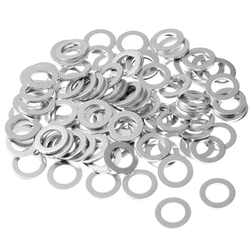 Image of Mudder 50 Pcs 18 mm Transmission Fluid Oil Pan and Rear Differential Drain Plug Crush Washer Compatible with Honda /Acura OEM 90471-PX4-000 Accord Civic CRV Element Fit Insight Pilot 1990-2022
