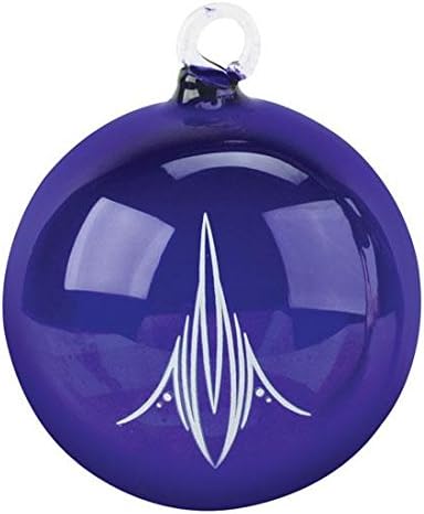 Green Glass Hot Rod Pinstripe Christmas Tree Ornament