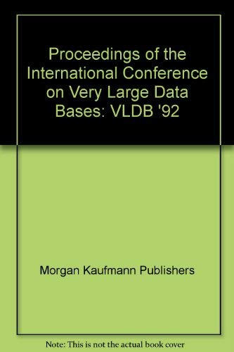 Buy VLDB '92 (Proceedings of the International Conference on Very Large Data Bases) — BookShops.in