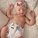 BABESIDE Lifelike Reborn Baby Dolls Aurora 16 Inch (Weight 4 lb) Full Platinum Silicone Reborn Baby Dolls Anatomically Correct Sleeping Baby Girl Real Life Baby Doll with Feeding Kit & Gift Box