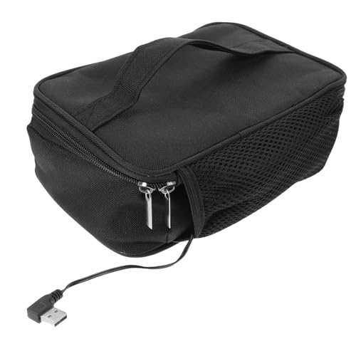 BAZEITFLOW Scaldavivande Elettrico Portatile USB Borsa Termica Riscaldante Pranzo Outdoor Porta Pranzo Compatto e Resistente Scalda Cibo e Bevande in Modo Uniforme per Viaggi e Ufficio