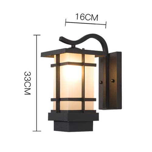 Applique murale moderne E27 éclairage extérieur étanche pour patio et cour - 8