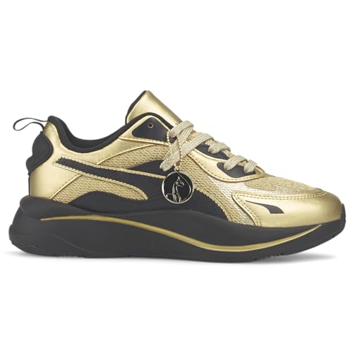 PUMA Womens Baby Phat X Rs-Curve Metallic Lace Up Sneakers Shoes Casual - Gold