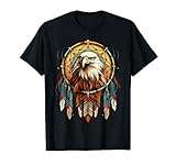 Native American Tribal Dream Catcher Eagle Spirit Animal Art T-Shirt
