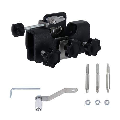 UTALIND Timberline Chainsaw Sharpener Aluminum Alloy Portable Chain Saw Sharpener Tool for All Kinds of Saws and Electric Saws Tool Clamp (Black)