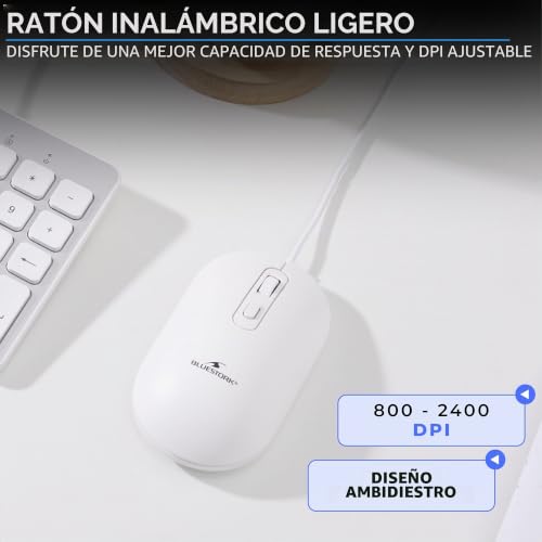 Teclado Mac y ratón USB-C de Bluestork con distribución AZERTY francesa 6