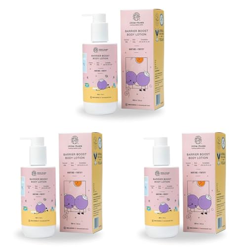 Image of Little Rituals Barrier Boost Baby Body Lotion | Ceramide, Coconut Milk, Gotu Kola | Natural, Organic, Dermat Tested, Swiss Technology | Made Safe | Moisturizing & Nourishing | 250 ml (Pack of 3)
