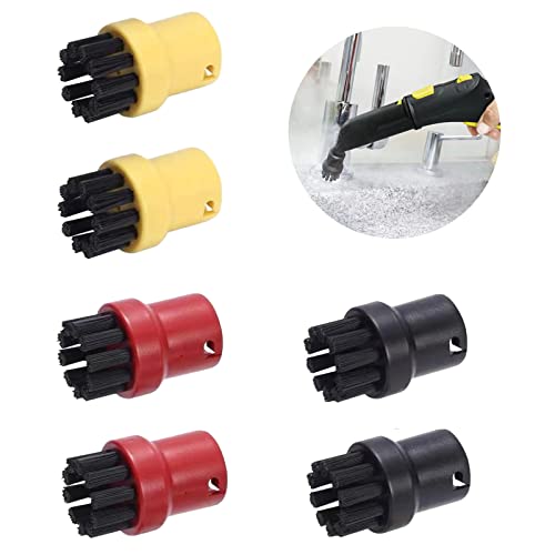 6 Pièces Accessoires pour Nettoyeur Vapeur Buse Ronde Brosse de Nettoyage Vapeur Buses Fendues SC1 SC2 SC3 SC4 SC5 SC6 SC7