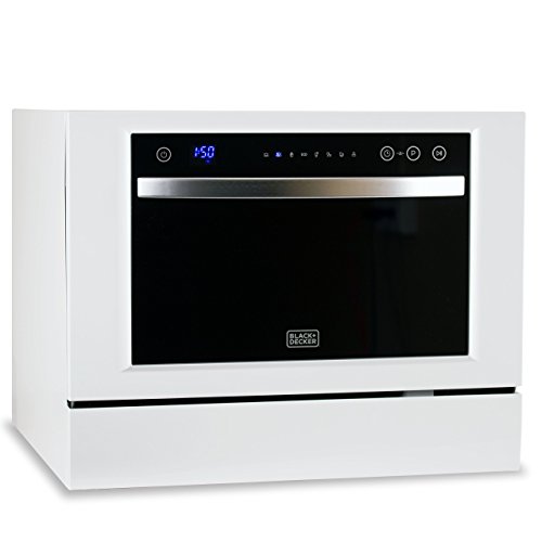 Black + Decker BCD6W 6 Place Setting Energy Star Portable Compact Countertop Dishwasher thumb #1