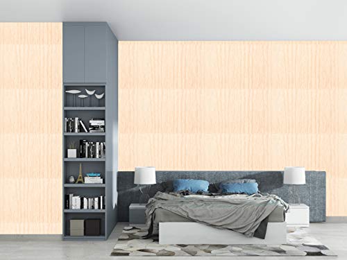 Image of DWELLSINDIA Wooden Self Adhesive Wallpaper Peel & Stick, Waterproof, Scratch Resistant, Laminated (41cm x 244cm,Wood, Beige)