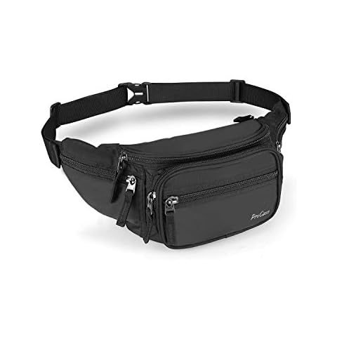 ProCase Riñonera Negra Deportiva con Cinturón Regulable y Hebilla Rápida Cover