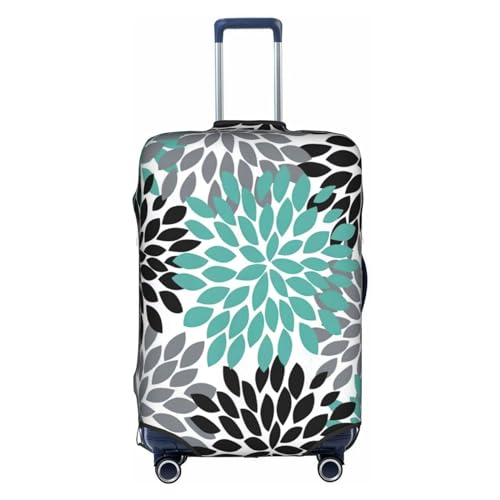 Dahlia Flower print Luggage Cover Protector Suitcase Cover Polyester Washable Baggage Covers Travel Suitcase
