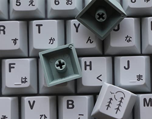 Wunzkii Pbt Japanese Keycaps 141 Keys Cherry Profile Dye-Sublimation Keycap Set For Cherry Gateron Mx Switches Mechanical Keyboards English (Us) Layout #TOP3