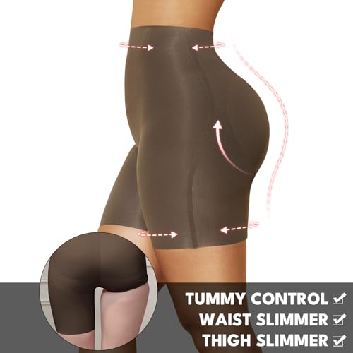 Image of MOVWIN Padded Underwear for Women Built-in 7mm 16mm Fake Butt Pads for Bigger Butt Lifting Panties Tummy Control Shapewear