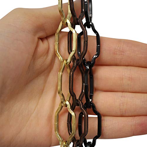 Image of RCH Hardware CH-S57-30-GUN Steel Chandelier Chain, Gunmetal (1 Foot)
