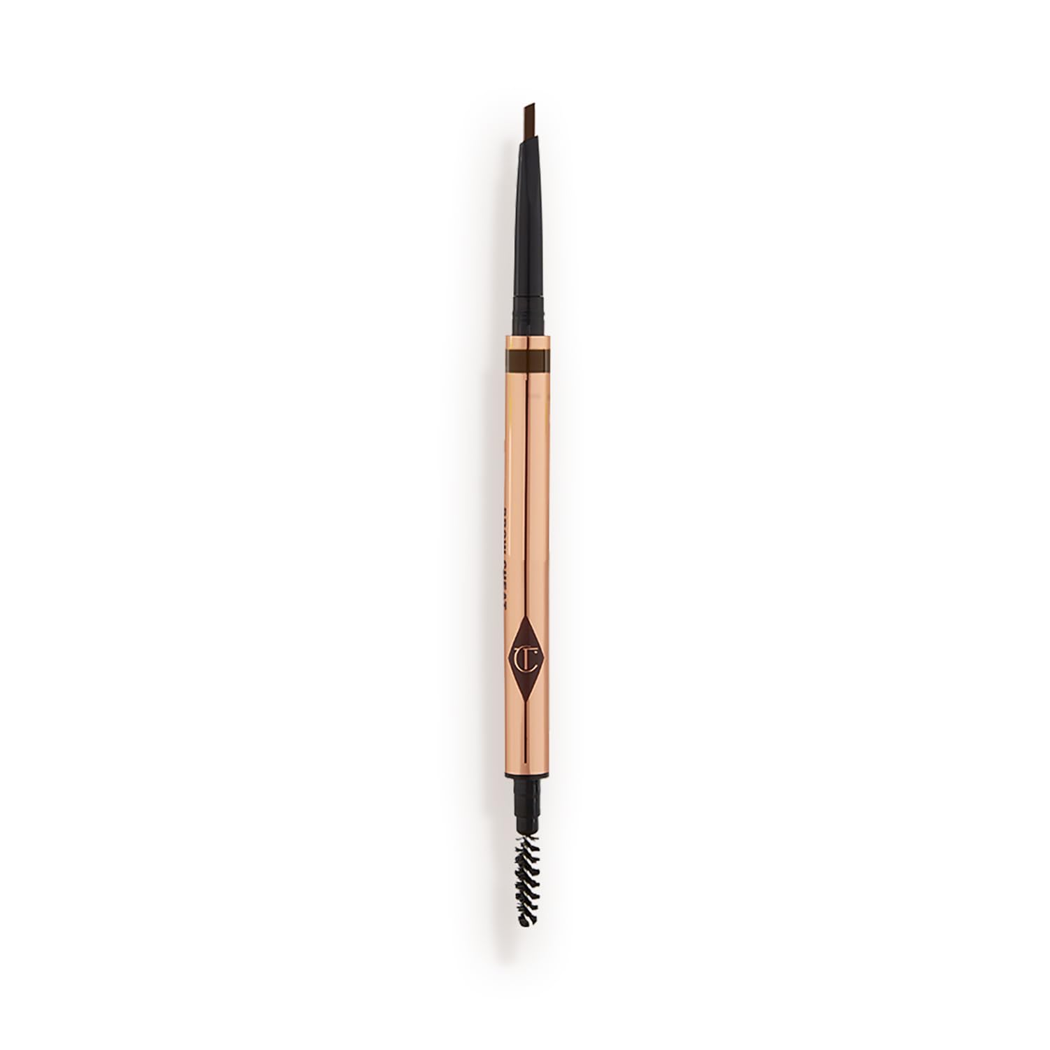 Charlotte Tilbury Brow Cheat Eyebrow Pencil - Refillable Micro-Precision Brow Pencil with Angled Tip for Natural Hair-Like Strokes - 16-Hour Wear, Waterproof, Vitamin E + Carnauba Wax Medium Brown - warm neutral undertones for medium to dark brown brows