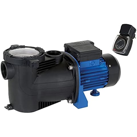 T.I.P. Poolpumpe Filterpumpe Umwälzpumpe SPP 400 FT mit Timer und Vorfilter (bis 10.000 l/h Fördermenge, Förderhöhe max. 9 m/Druck max. 0,9 bar, 400 W, Ansaughöhe max. 8 m, Selbstansaugend) 30443 Cover