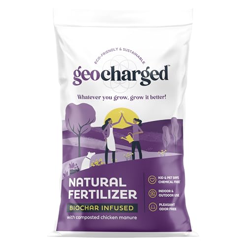 Geocharged Fertilizer with Biochar, Natural Plant Food, 10 lb