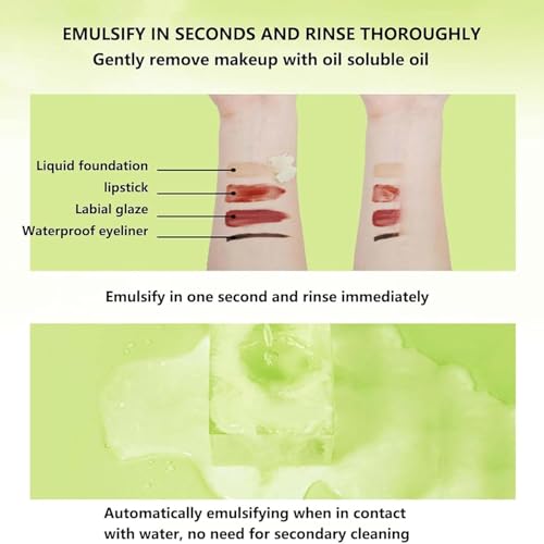 Avocado Make up Entferner,Avocado Reinigungsbalsam,Tragbare Make up Entferner Creme,Gesichtsreinigungsbalsam,Tiefenreinigender Make up Entferner,Natürlicher Avocado-Make-up Entferner 100g