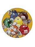 M&M's Melamine Dinner Plate - 6 Characters Blue, Brown, Green, Orange, Red, Yellow
