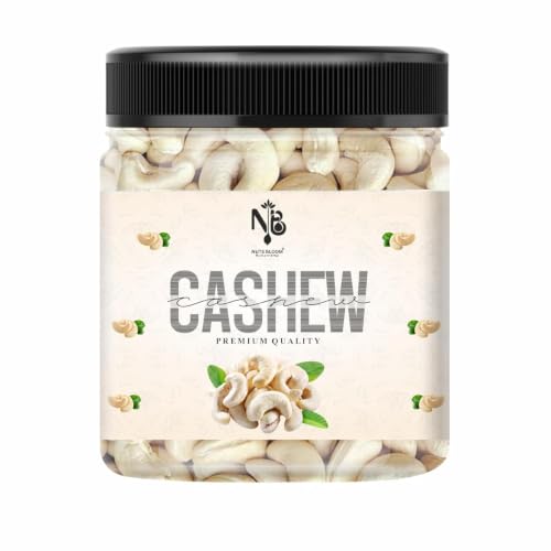 Image of NUTS BLOOM Premium Whole Cashews | Rich in Protein, Magnesium & Phosphorus | Natural Big size Kaju | Ideal for Snacking, Cooking & Gifting (1KG)