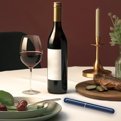 Miniatura 6 de Abrelatas De Vino De Presión De Aire 2 En 1, Con Corta Cápsulas, Sacacorchos Manual Portátil, Abrebotellas De Vino, Abrebotellas De Vino, Apertura Rápida, Para Viajes Y Regalo Para Amantes Azul