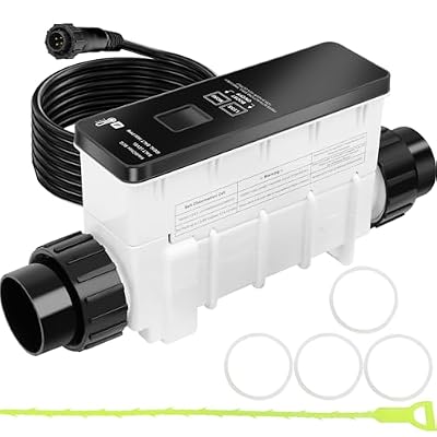 EC-520888 Salt Water Pool Chlorinator System Compatible with Pentair IC15 Salt Chlorine Generator. Salt Chlorine Generator Systems up to 15000 gallons Swimming Pools