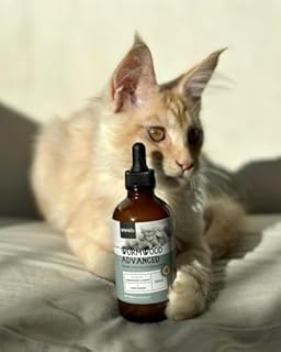 Vermifugo per Gatti e Cani in Gocce 120ml, Igiene Intestinale, Sverminante per Gatti e Cani con Estratto di Assenzio, Timo, Semi di Cumino Nero, Cannella, Pricasma, Salvia, Tutte le Razze & Taglie