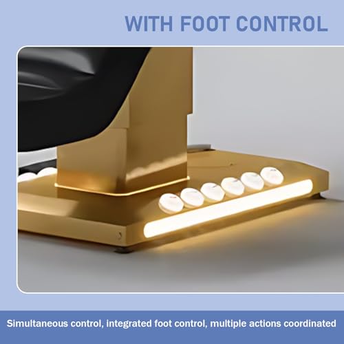 Larnavo Massage Table-Electric Massage Table with Black High-End Luxury Style, Facial Beauty Bed Includes Smart Lifting Adjustment, Breathing Hole, Chair&Trolley (Black) - Image 5