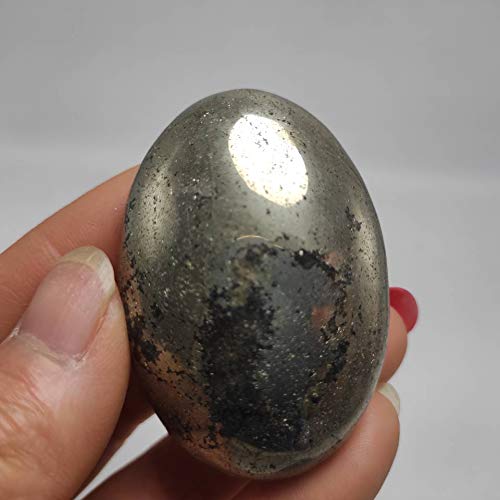 100g Pietre di Palma di Cristallo di pirite Rara Naturale Lucido potenti Guarigione Cristalli Grezzi Dare Palmo della Mano Crystal Specimen