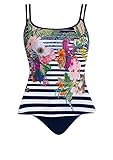 Sunmarin Tankini 62.28 Mastectomy, Nachtblau/Multicolor, Größe 38C