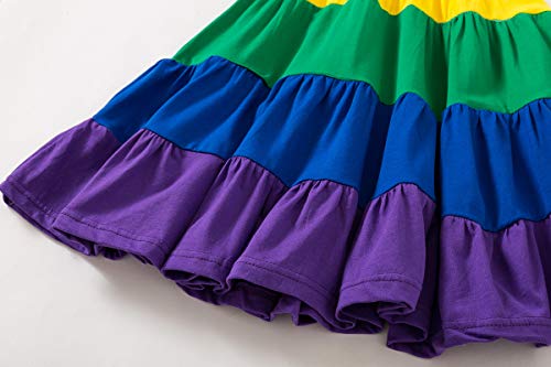 Disfraz de tutú con colores arcoíris para niñas 8 años miniatura 6