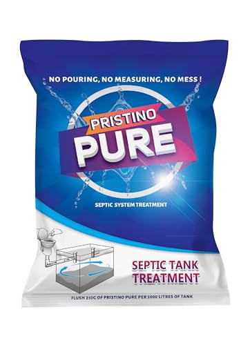 Pristino Pure Septic Tank Cleaner - 500gm | One pack for one-year maintenance...