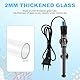 flintronic Aquarium Heizung, 100W Temperatur Einstellbare Aquarium Heizer Mit Saugnäpfen, Unterwasser Aquarium Heizungs Wasserdichter Thermostat für Aquarium, Thermostat für Fischtanks