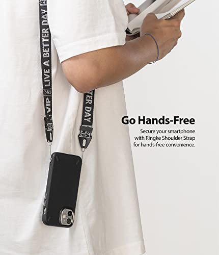 Image of Ringke Shoulder Strap [Dual-Ended Design] Adjustable Crossbody Strap, Anti-Theft Neck Lanyard for iPhone /Galaxy /Pixel Phone Cases, Cameras, etc