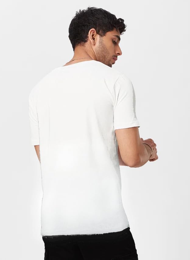 Image of INKKR Men's Solid Regular Fit T-Shirt