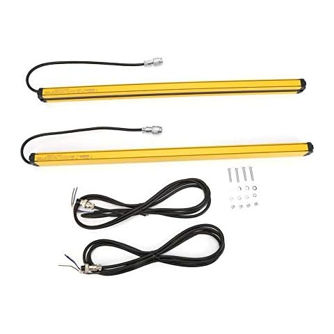 Sicherheitslichtgitter, Lichtvorhang-Sensorschalter, Sicherheitsvorrichtung, 10-30 VDC, Abstand der optischen Achse 40 mm, Schutzhöhe 120/200/280/360/440 mm(12 beams) Cover