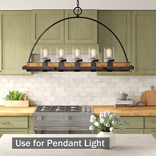 4-Pack Clear Glass Shade Light Fixture Replacement, 5.5In Height, 4.7In Diameter, 1.65In Fitter,High Transmittance Cylinder Glass Shade Cover Globe For Pendant Light Table Lamp Chandelier Wall Sconce #TOP5