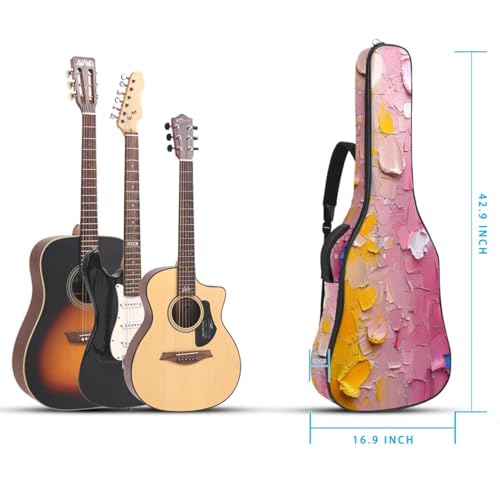Housse guitare acoustique 40 pouces imperméable étui rigide éponge