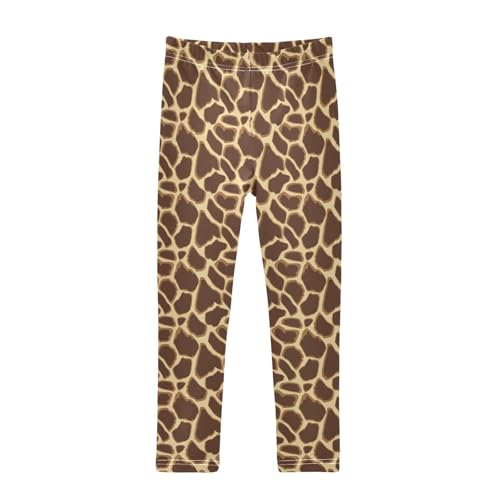 Toddler Girls Leggings Full Length Pants Giraffe Print Active Leggings for Girls 6T