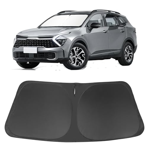 Image of Windshield Sun Shade Custom Fit for 2023 2024 2025 2026 Kia Sportage Accessories Foldable Sunshade Sun Blocker Protect Car from Sun Rays & Heat Damage Keep Your Car Cooler