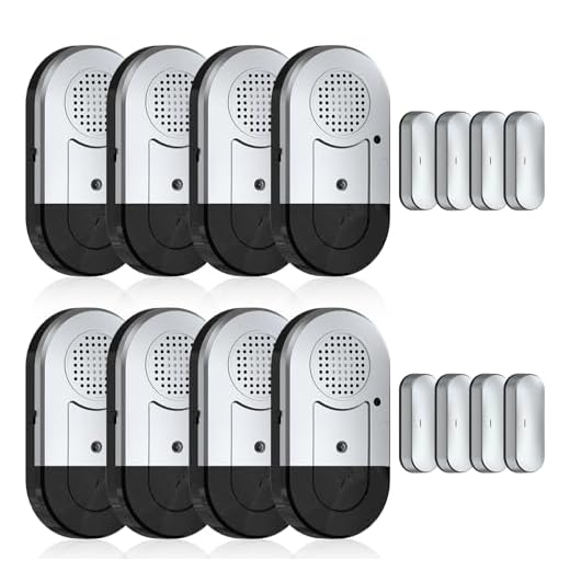 Door Window Alarm 8 PCS Home Security Magnetic Sensor 120DB Alert for Home Business Kids
